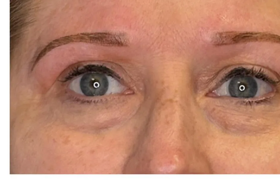 Tinted, shaped brows